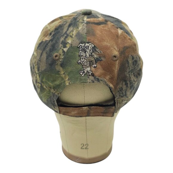MS State Bulldogs Embroidered Patch Strapback Cap Camo Trucker NCAA Baseball Hat - Picture 4 of 15